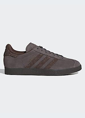 Mens grey gazelle trainers online