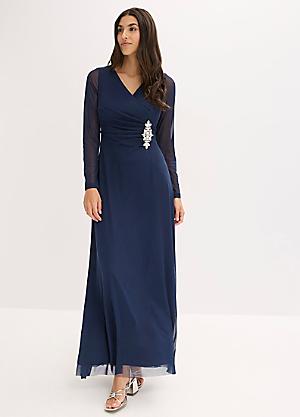 size 18 black evening dress Morgan & Company Juniors' Plunging Cutout-Side Halter Gown - Black