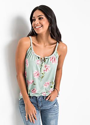 bonprix Longline Floral T-Shirt