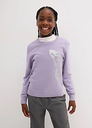 Kids purple jumper hotsell