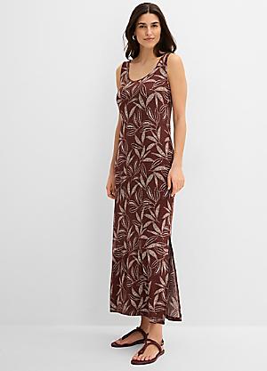 brown dress size 14 Vestido Midi Bandage Valentina - Caf