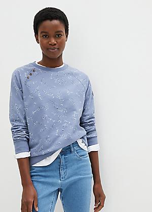 bonprix Cropped Oversize Sweatshirt