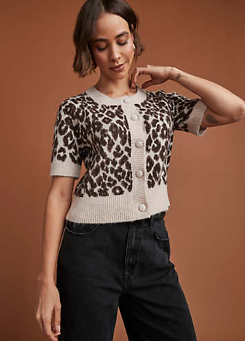 365 by Freemans Leopard Cardigan | Freemans