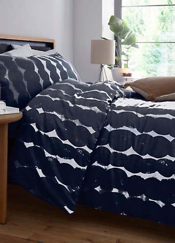 365 by Freemans Navy Circle Print Duvet Cover Set | Freemans
