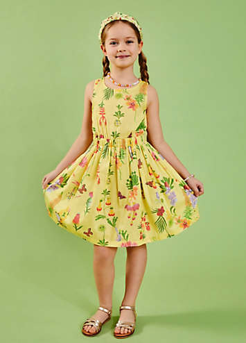 Accessorize Girls Floral Print Dress | Freemans