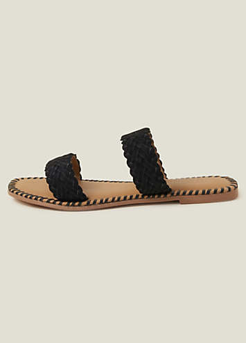 HYBRID SLIDE TWO STRAPS IN ARMY GREEN SUEDE