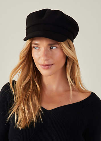 Accessorize Textured Baker Boy Hat Freemans