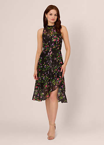 Adrianna Papell Halter Mikado Gown - Macy's