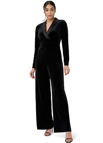 adrianna papell tuxedo jumpsuit