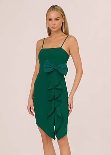 【海外限定】AdriannaPapell ドレス☆Green Knit Crepe Short Dr Buy Adrianna Papell Green Knit Crepe Short Dress from Next