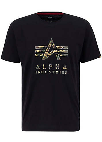 Tシャツ・カットソー ALPHA INDUSTRIES FW22 T-SHIRT WITH LOGO (100501_03) Basic T-Shirt | Alpha Industries