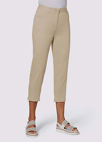 Ankle Button Detail Cropped Trousers by Witt