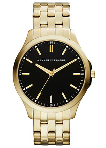 Emporio Armani 腕時計 ゴールド/ブラック メンズ腕時計 黒 50m防水 EMPORIO ARMANI エンポリオアルマーニ
