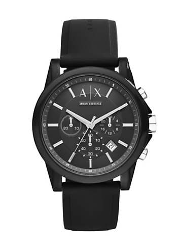 Armani Exchange Men s Outbanks Black Chronograph Watch Freemans