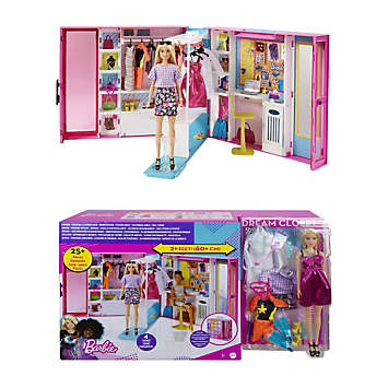 Barbie Dream Closet™ Doll and Playset 46x14x32cm