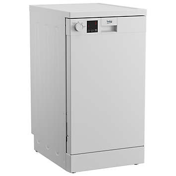 Beko DVS04020W 10-Place Freestanding Slimline Dishwasher - White | Freemans