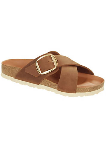 Birkenstock Siena Big Buckle Cognac Sandals | Freemans