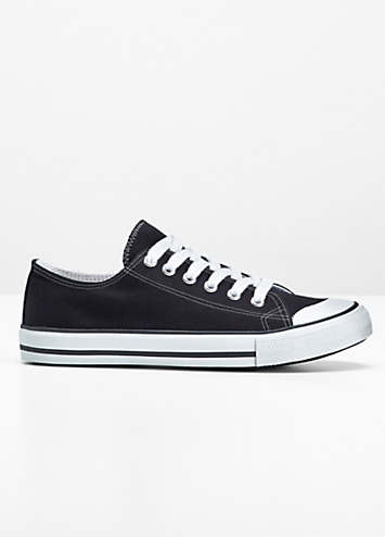 canvas platform pumps