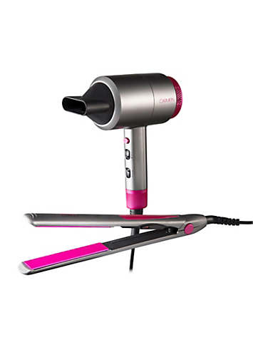 Carmen Hair Dryer And Straightener Gift Set Carmen Neon C81181