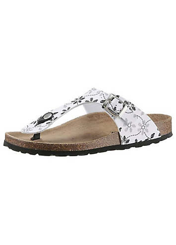 City Walk Floral Print Sandals Freemans