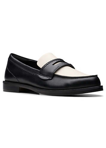 Clarks Black Straven Edge Loafers Freemans