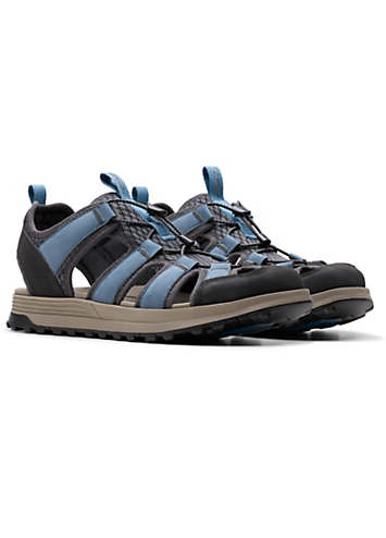 Clarks Blue Combi ATL Trek Wave Sandals Freemans