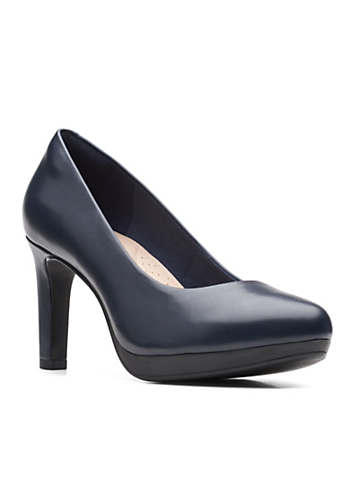 navy leather court shoes