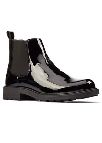 Clarks Orinoco2 Lane Black Patent Boots | Freemans