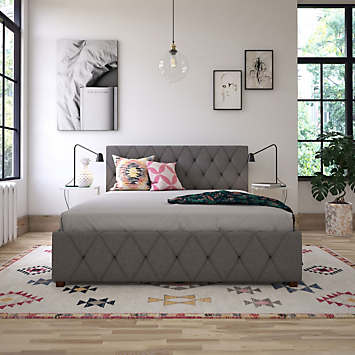 CosmoLiving by Cosmopolitan Elizabeth Upholstered Storage Bed | Freemans