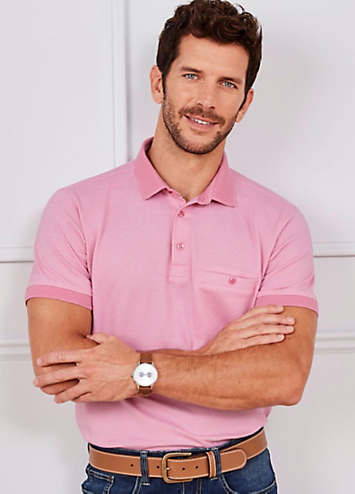 Cotton Traders Luxury Textured Polo Shirt | Freemans