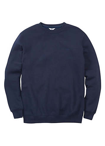 Cotton Traders Navy Crew Neck Sweatshirt | Freemans