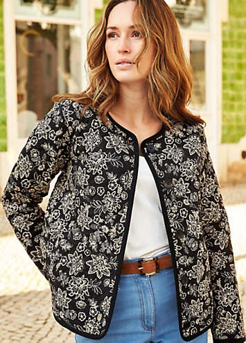 Cotton Traders Printed Cotton Quilted Jacket | Freemans