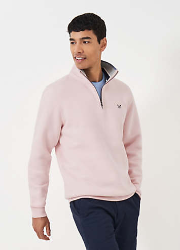 CREW HALF-ZIP SWEATSHIRT DARK NAVY main image 1