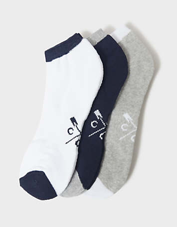 Crew Clothing Company Pack of Trainer Socks Freemans