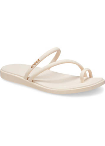 Crocs Cream Miami Toe Loop Sandals Freemans