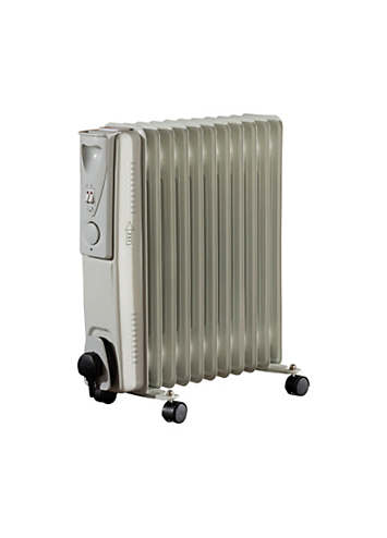 Daewoo 2500W Oil Filled Radiator - White | Freemans