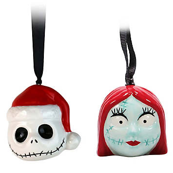 Disney The Nightmare Before Christmas Hanging Bauble Duo - Jack & Sally ...