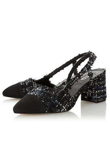 closed toe heels red