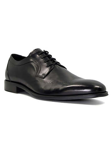 Dune London Sheath Black Leather Derby Shoes | Freemans