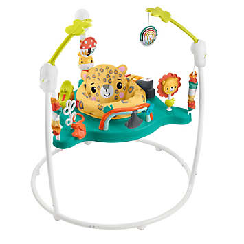 Fisher-Price Jumperoo Baby Activity Center with Lights Sounds and Music,  Interactive Baby Bouncer, Jumping Jungle