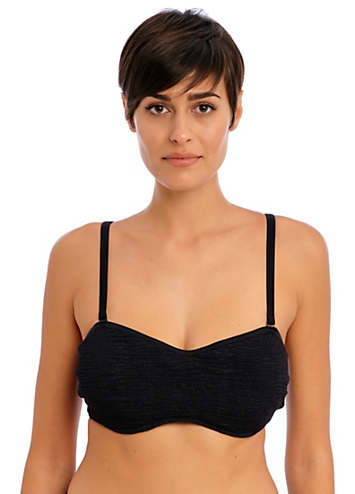 Freya Swim Ibiza Waves Underwire Plunge Bikini Top - Black - Curvy