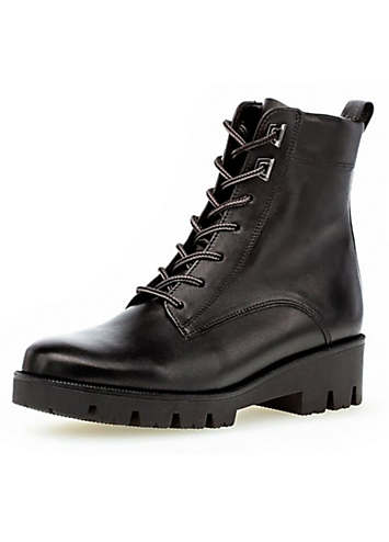 Gabor Wide Fit Lace Up Ankle Boots Freemans