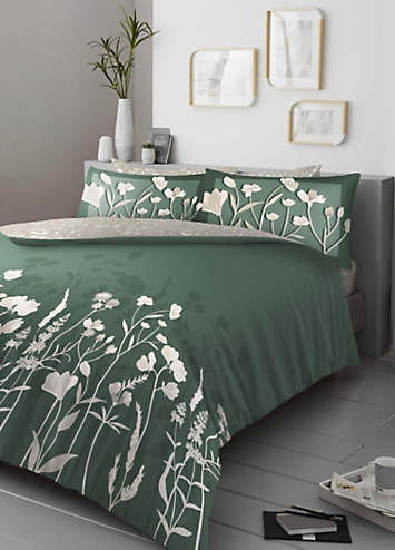 GC GAVENO CAVAILIA Set copripiumino reversibile con federe, king size, in policotone, morbido copripiumino (230 x 220 cm), stile Kentish