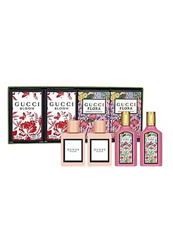 Gucci Bloom & Flora 4 Piece Mini Fragrance Gift Set | Freemans