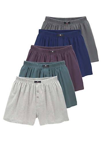 H.I.S Pack of 5 Wide Boxer Shorts | Freemans