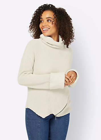 LASCANA High Neck Chunky Knitted Jumper