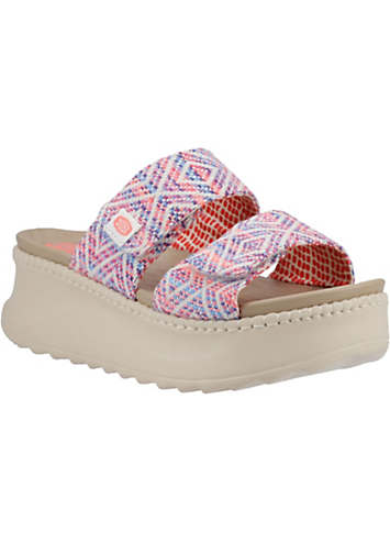 Cinzia Soft IAF23281 Platino Sandali Scalsati per Donna in pelle zeppa