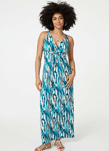 sachin and babi light blue dress Blue Toile Empire Waist Dress – The Mimi Boutique main image 0