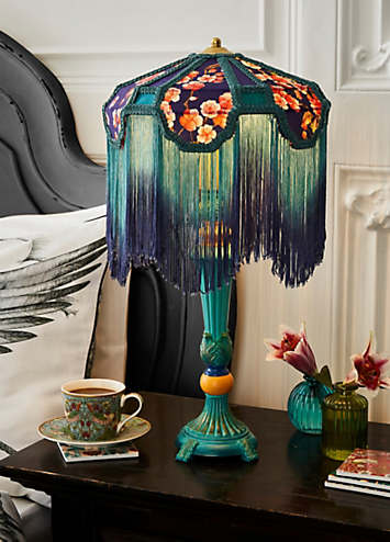 Joe Browns Bold Blossom Table Lamp Blue | Freemans