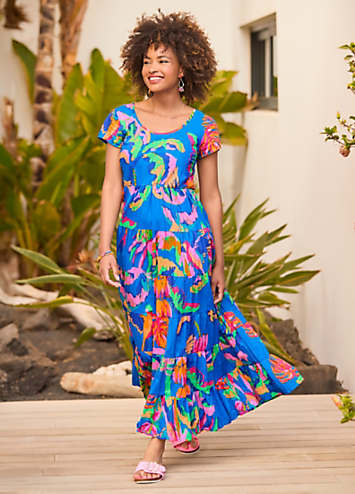 chiffon swing dress plus size Unique Vintage Sheer Pink & Rose Modern Art and formal dinnersashop your GOLDIE-BRONZE-4.4.5 Size:XL (US 8, Long Sleeve) 2026 Floral Formal Maxi